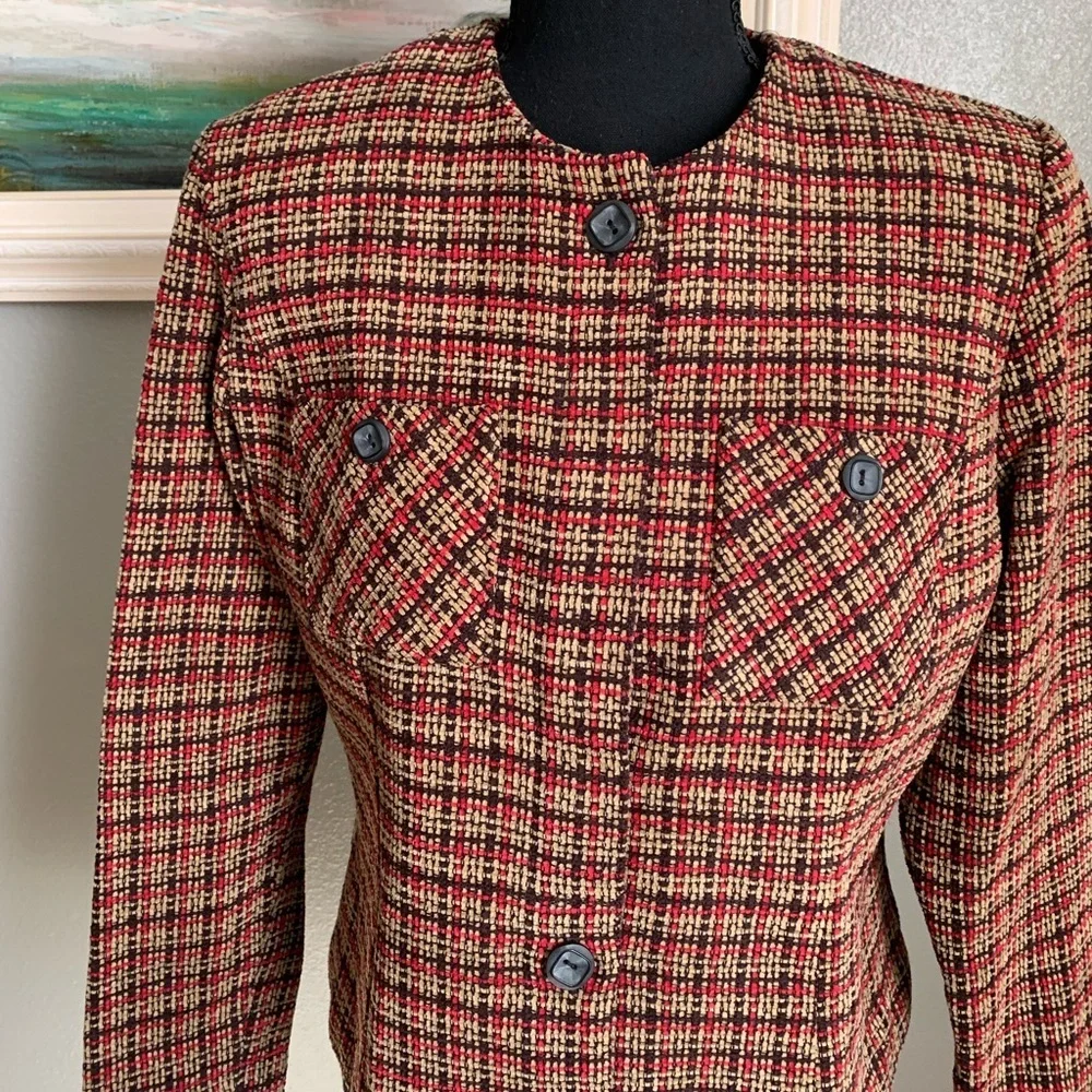 Halmode Petites Button Down Blazer Size 8